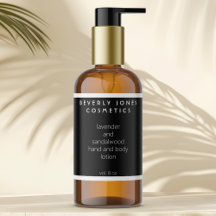 Elegantes Minimalistisches Schwarz-Weiß-Kosmetikla