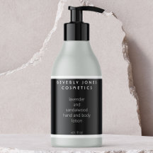 Elegantes Minimalistisches Schwarz-Weiß-Kosmetikla