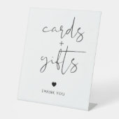 Elegantes Minimalistisches Schwarzes Begrüßungs-Br Sockelschild (Vorderseite)