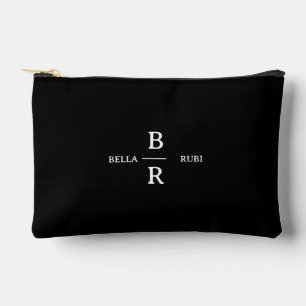 Elegantes minimalistisches schwarzes Design mit Mo Zubehörtasche