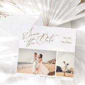 Elegantes Minimalistisches Script 2 Foto Save the 