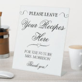 Elegantes Minimalistisches Script-Brautparty Sockelschild (In Situ)