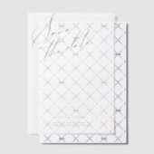 Elegantes Minimalistisches Script-Foto Pergament Einladungen (Versetzt (Einladung))