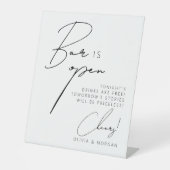 Elegantes Minimalistisches Script Funny Wedding Dr Sockelschild (Vorderseite)