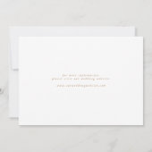 Elegantes Minimalistisches Script-Gold Save the Da Save The Date (Rückseite)