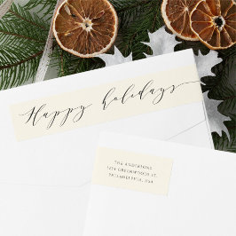 Elegantes Minimalistisches Script Happy Holidays