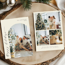 Elegantes Minimalistisches Script Happy Holidays 5
