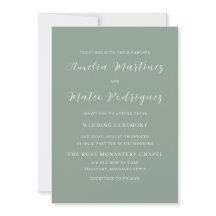 Elegantes Minimalistisches Script Moderne Hochzeit