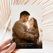 Elegantes Minimalistisches Script und ein paar Fot Save The Date