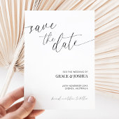 Elegantes Minimalistisches Script und ein paar Fot Save The Date