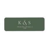 Elegantes Minimalistisches SkriptWedding Monogram  (Vorne)