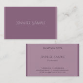 Elegantes minimalistisches Template Moderner Trend Visitenkarte (Vorne/Hinten)