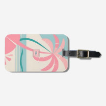 Elegantes Minimalistisches tropisches rosa aquamar