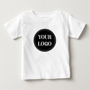 Elegantes, minimalistisches und schlankes schwarze baby t-shirt
