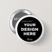 Elegantes, Minimalistisches und schlankes schwarze Button (Vorne & Hinten)