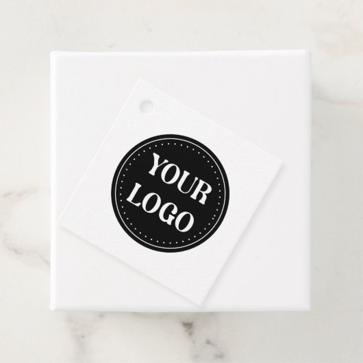 Elegantes, Minimalistisches und schlankes schwarze Geschenkanhänger (Beispiel)