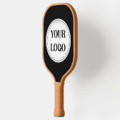 Elegantes, Minimalistisches und schlankes schwarze Pickleball Schläger (Links)