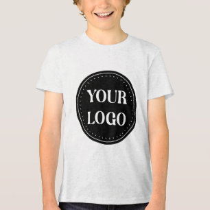 Elegantes, minimalistisches und schlankes schwarze Tri-Blend shirt