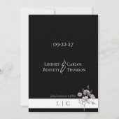 Elegantes minimalistisches verblichenes Foto Calig Save The Date (Vorderseite)