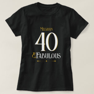 Elegantes Minimalistisches Vierzig und Fantastisch T-Shirt