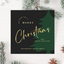 Elegantes Minimalistisches Weihnachts-Corporate Go Feiertagskarte