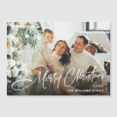 Elegantes Minimalistisches Weihnachts-FOTO Magnetk Magnetkarte (Vorderseite)