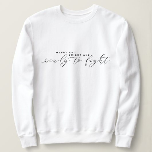 Elegantes Minimalistisches Weihnachts-Sweatshirt Sweatshirt (Design vorne)