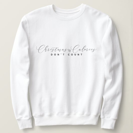 Elegantes Minimalistisches Weihnachts-Sweatshirt Sweatshirt (Design vorne)