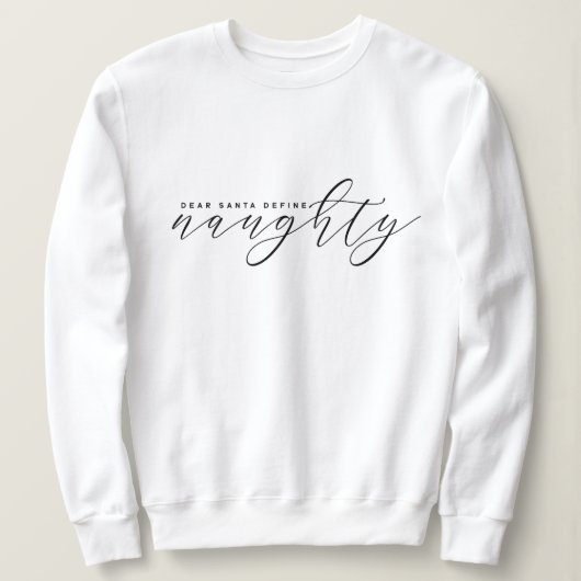 Elegantes Minimalistisches Weihnachts-Sweatshirt Sweatshirt (Design vorne)