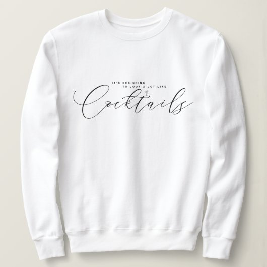 Elegantes Minimalistisches Weihnachts-Sweatshirt Sweatshirt (Design vorne)