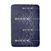 Elegantes minimalistisches Weihnachtsbaumdesign bl Badematte (Vorderseite Vertikal)