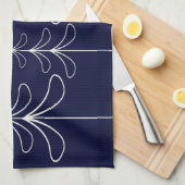 Elegantes minimalistisches Weihnachtsbaumdesign bl Küchentuch (Viertel Falte)