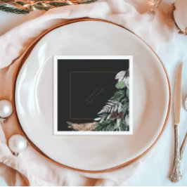 Elegantes Minimalistisches Weihnachtsbuch Napkin P Serviette