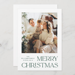 Elegantes Minimalistisches Weihnachtsgrüßen 2 Foto Feiertagskarte