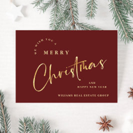 Elegantes Minimalistisches Weihnachtsgrüßen Untern Feiertagskarte