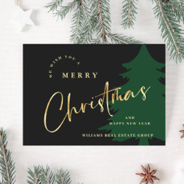 Elegantes Minimalistisches Weihnachtsgrüßen Untern Feiertagskarte