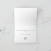 Elegantes Minimalistisches Weihnachtsgrüßen Untern Feiertagskarte (Innenseite)