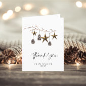 Elegantes Minimalistisches Weihnachtsunternehmen Dankeskarte