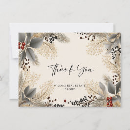 Elegantes Minimalistisches Weihnachtsunternehmen Dankeskarte