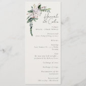 Elegantes Minimalistisches Winterreath Weiß Grün Programm (Vorderseite)