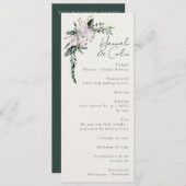 Elegantes Minimalistisches Winterreath Weiß Grün Programm (Vorne/Hinten)