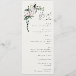 Elegantes Minimalistisches Winterreath Weiß Grün Programm