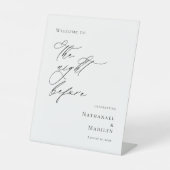 Elegantes Minimum Der Empfang vor der Probe Sockelschild (Vorderseite)