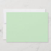 Elegantes Mint Cheers Weingläser Brautparty Einladung (Rückseite)