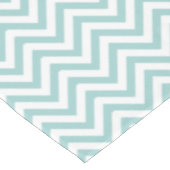 Elegantes Mint Chevrons Muster Tischdecke (Schrägansicht)
