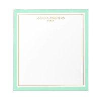 Elegantes Mint Gold Personalisiert