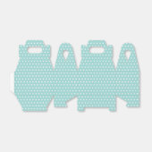 Elegantes Mint Green Light Aqua Aquamarin gepunkte Geschenkschachtel (Ungefaltet)
