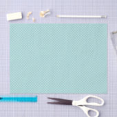 Elegantes Mint Green Light Aqua Aquamarin gepunkte Seidenpapier (Handwerk)