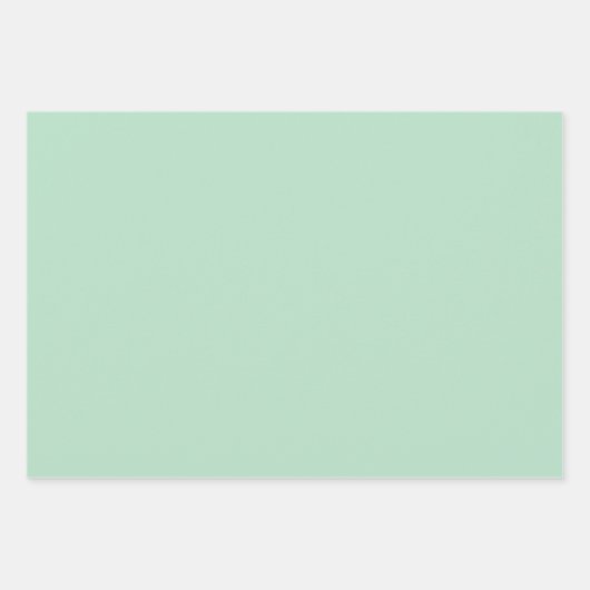 Elegantes Minze Green Wrapping Paper Set Geschenkpapier Set (Vorderseite 3)