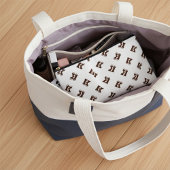 Elegantes Mit Monogramm Alphabet Muster Einfache B Zubehörtasche